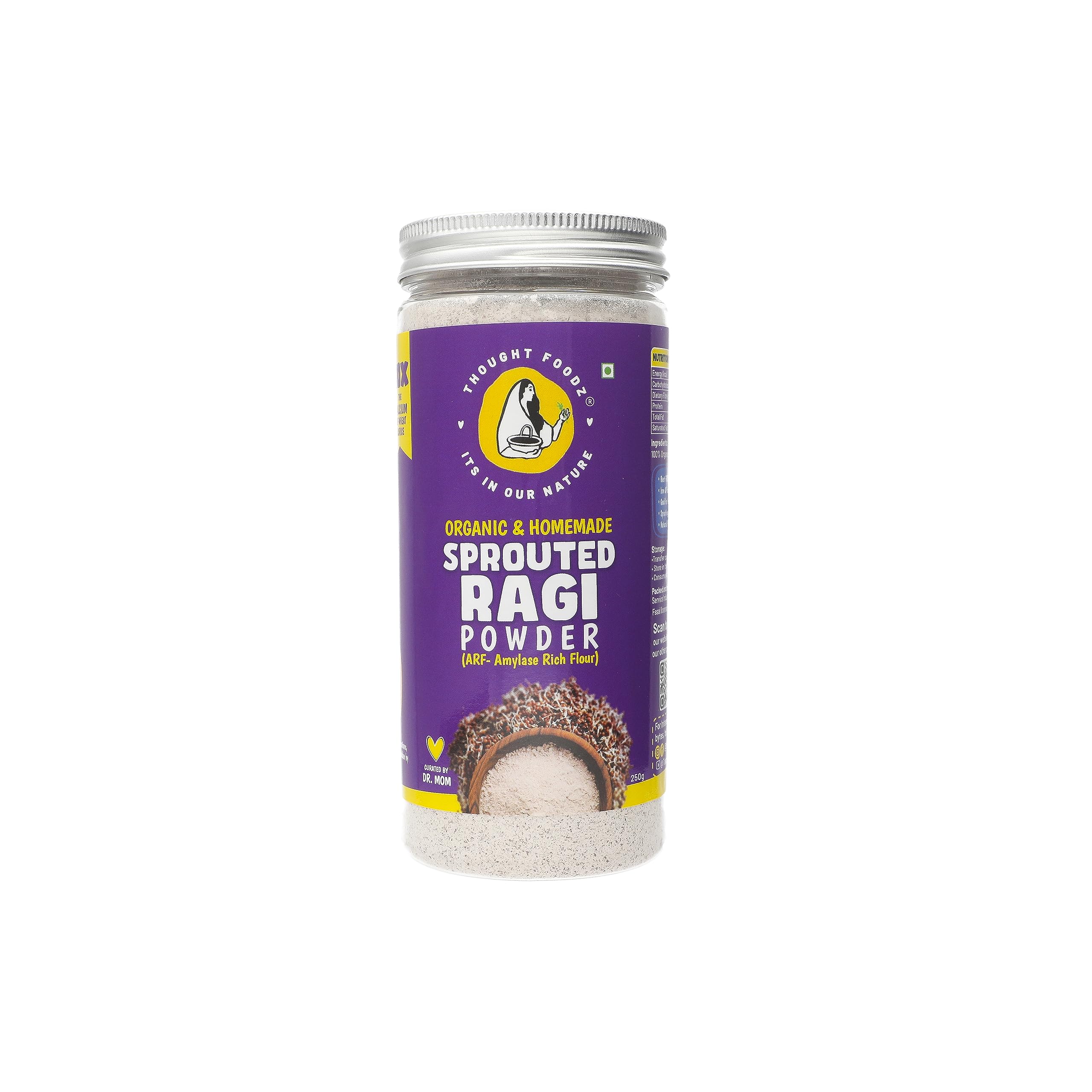 See full amazon price history chart for ThoughtFoodz Organic & Homemade Sprouted Ragi Powder (ARF) High in Calcium, Fibre, Iron, Vitamins | Gluten & Chemical Free (250gm x Pack of 3) ThoughtFoodz Organic & Homemade Sprouted Ragi Powder (ARF) High in Calcium, Fibre, Iron, Vitamins | Gluten & Chemical Free (250gm x Pack of 3) (B0CX9DLSFS) Amazon Price History, Amazon Price Tracker