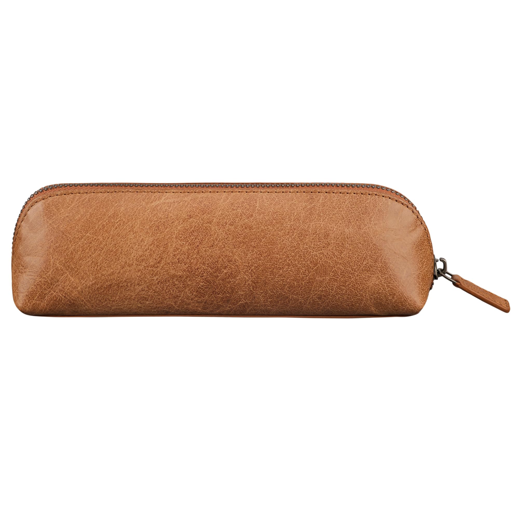 STILORD 'Alfons' Slim Pencil case Leather Vintage with Zipper Cosmetic Bag Pencil case Pencil roll Pencil case case Genuine Leather - Image 4