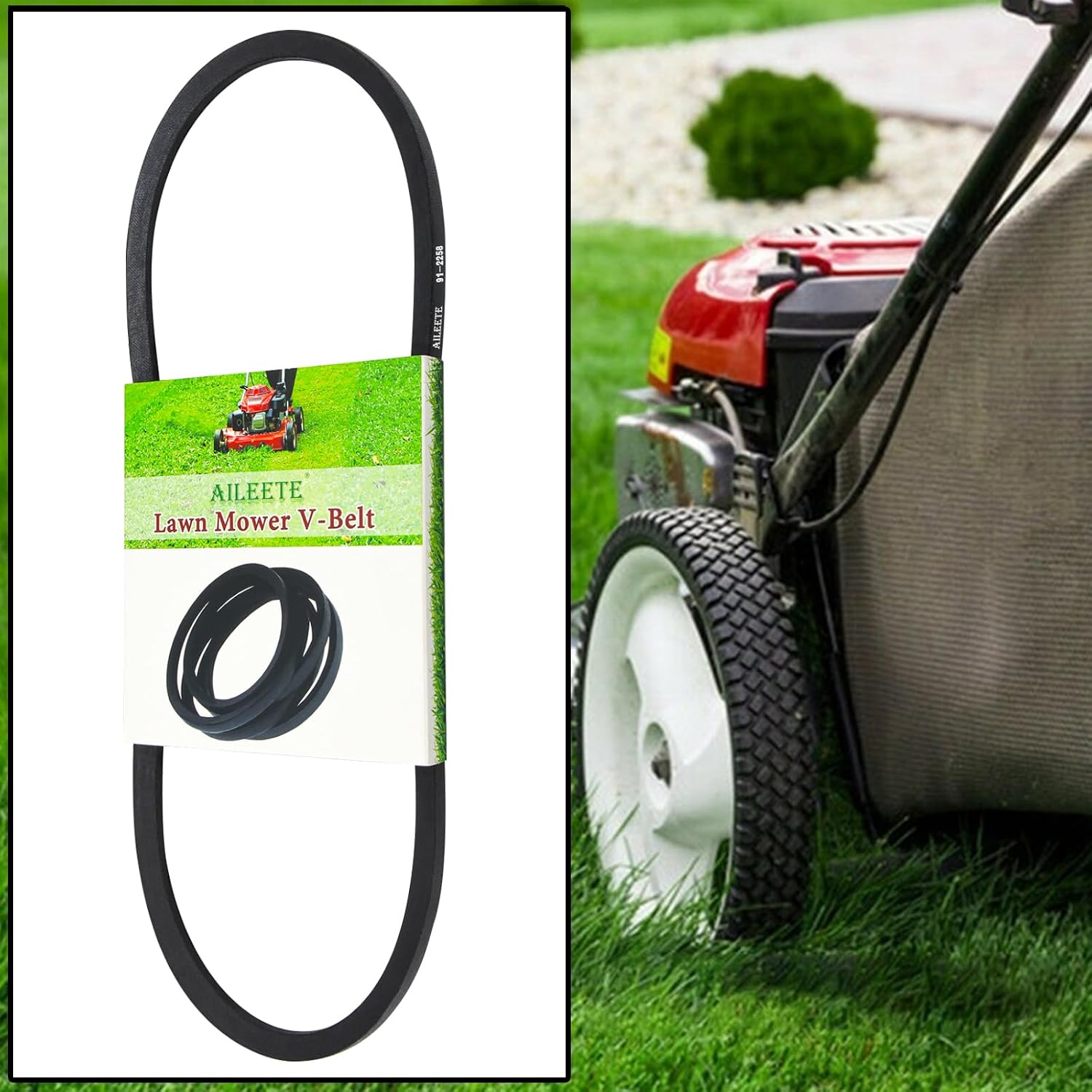 115-4669 V-Belt 3/8" x 33-1/4" for Toro 22 inch Recycler Lawn Mower 20332 20333 20334 20353 20372, Replaces Toro Recycler 22 Drive Belt 115-4669