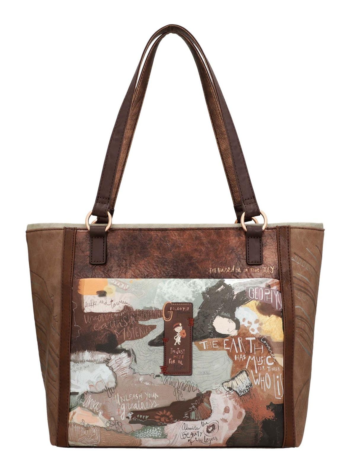 Anekke Shopping Core Schultertasche, Maße: 40-31/29/16 cm, Zubehör und Accessoires für Damen, Mehrfarbig