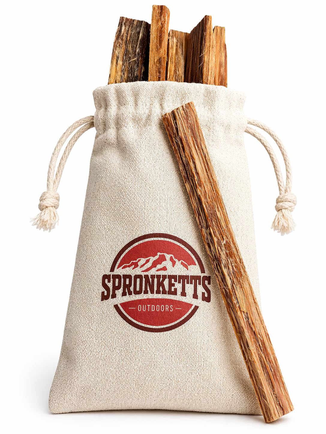 Spronketts Outdoors Plain Wood 100G Bag Of Fatwood Fire Starter Sticks - Indoor Or Outdoor All Natural Pine Fire Starters For Campfires, Bushcraft, Fireplace, Firepit, Wood Stove, Or Bbq Grill - Kindling Wood Firewood Lighter
