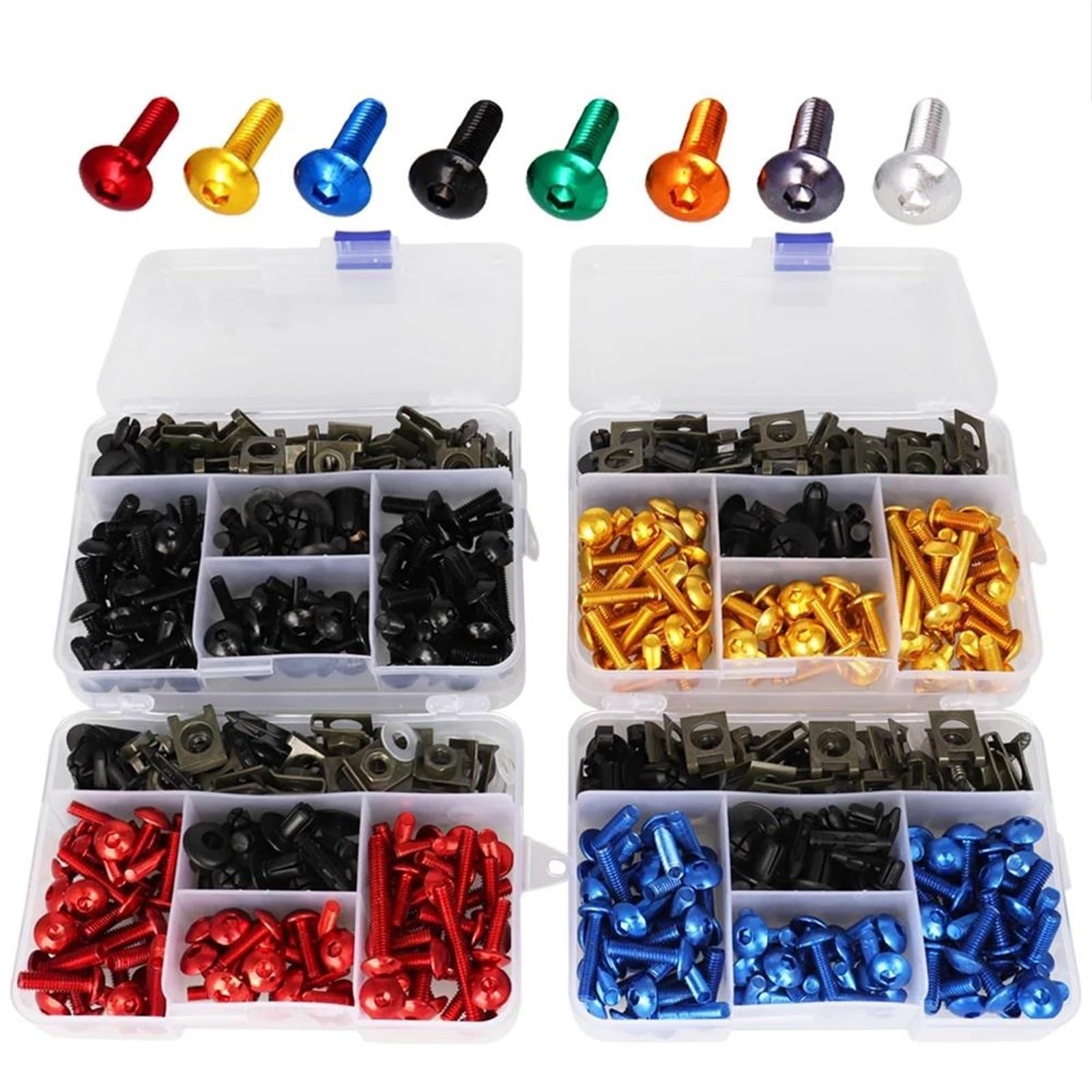 Fissaggi per parabrezza Kit Bulloni Carenatura Moto Per Yamaha Per Tracer 9 GT 9GT Per Tracer9GT Dadi Di Fissaggio, Clip Carrozzeria, Viti Moto Clip Dadi A Vite Cupolino(Blu)