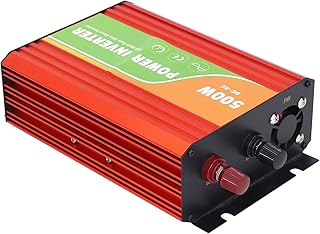 Pure Sine Inverter, Aluminum Alloy 500W Multiple Protection Functions Solar Inverter Anti Shock For Home Appliances (DC24V)
