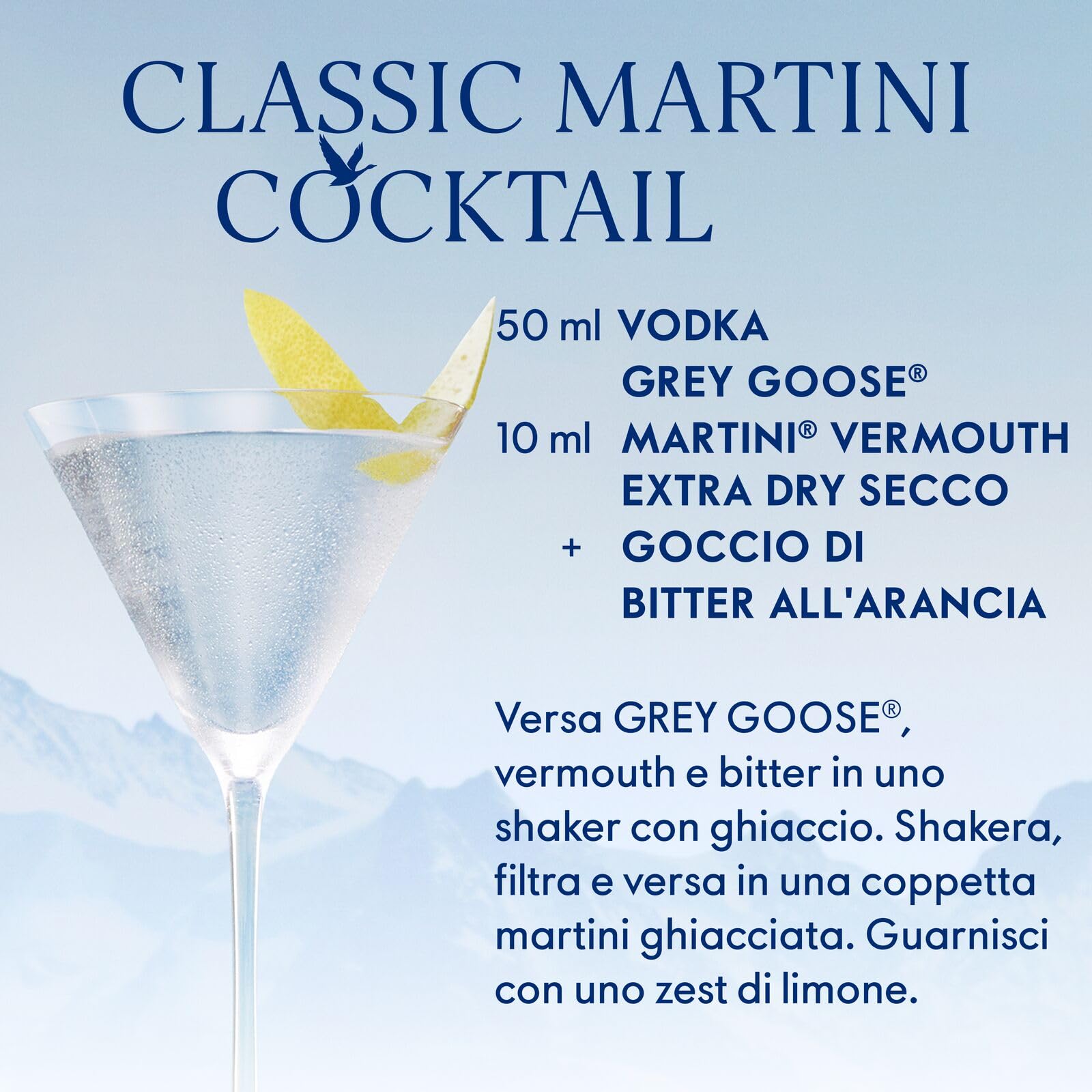 GREY GOOSE Premium French Vodka, Vol. 40%, 150 cl / 1,5 l, pregiata vodka francese creata dal migliore grano monorigine francese e acqua sorgiva