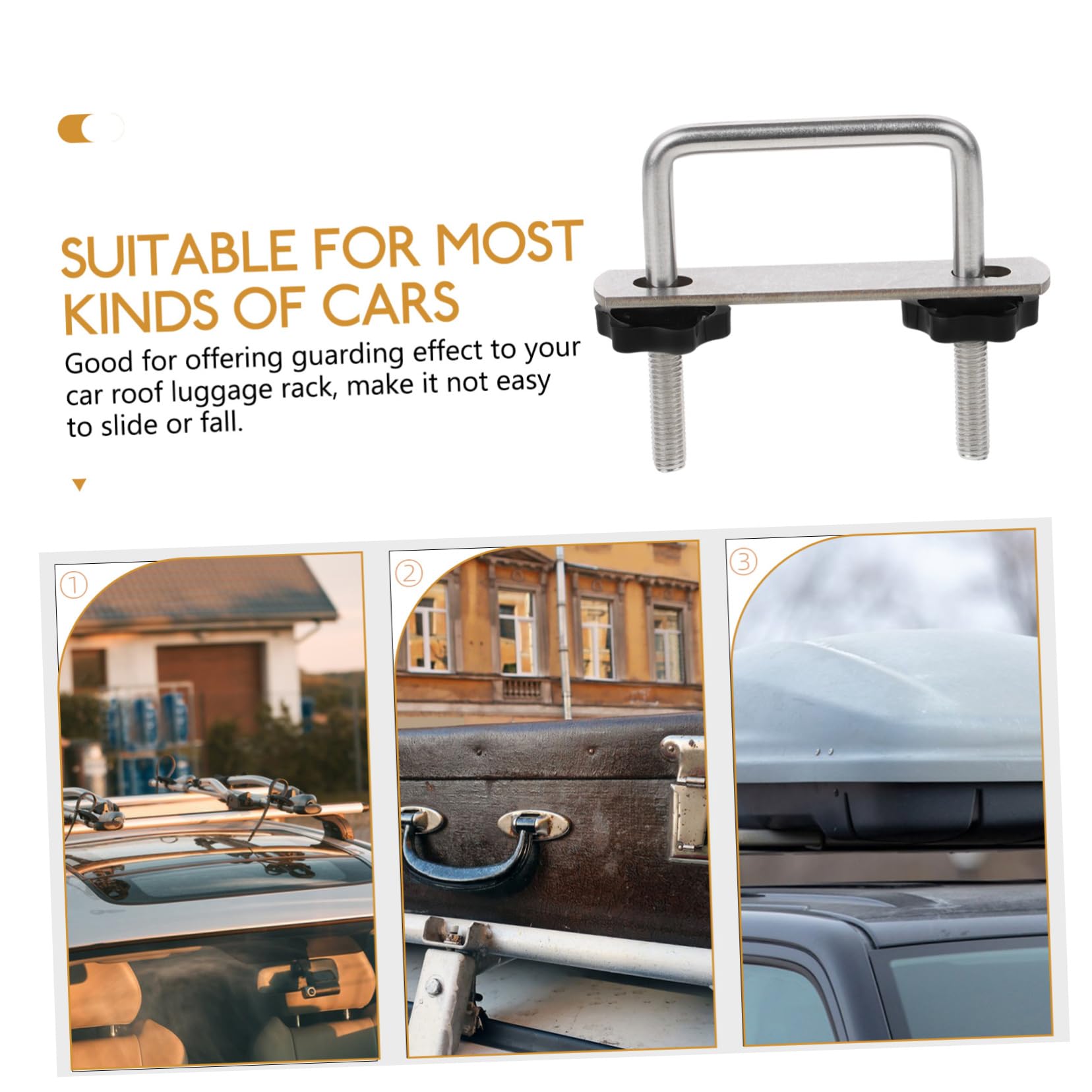 VINTORKY Car Roof Rack Crossbar Clip for Cargo Racks Roof Rack Bracket Clamp Mounting Universal Luggage Carrier Clamp