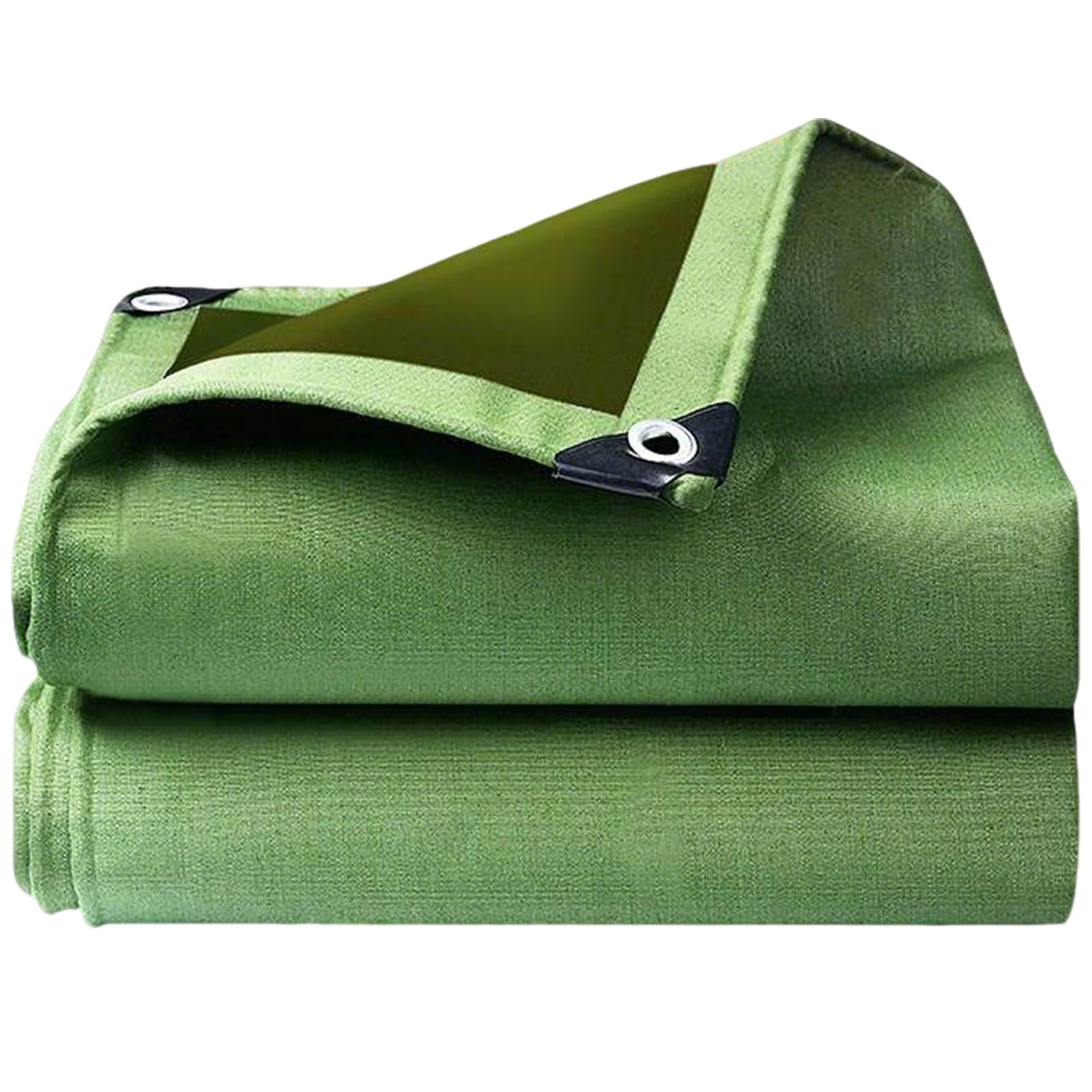 Heavy Duty Green Canvas Tarp with Grommets 1.5x3m 2x2m 3x4m 6x8m Waterproof Tarpaulin for Rain Emergency, Firewood Cover, Pool Cover, Flatbed Truck(3x6m(9.8ftx19.7ft))