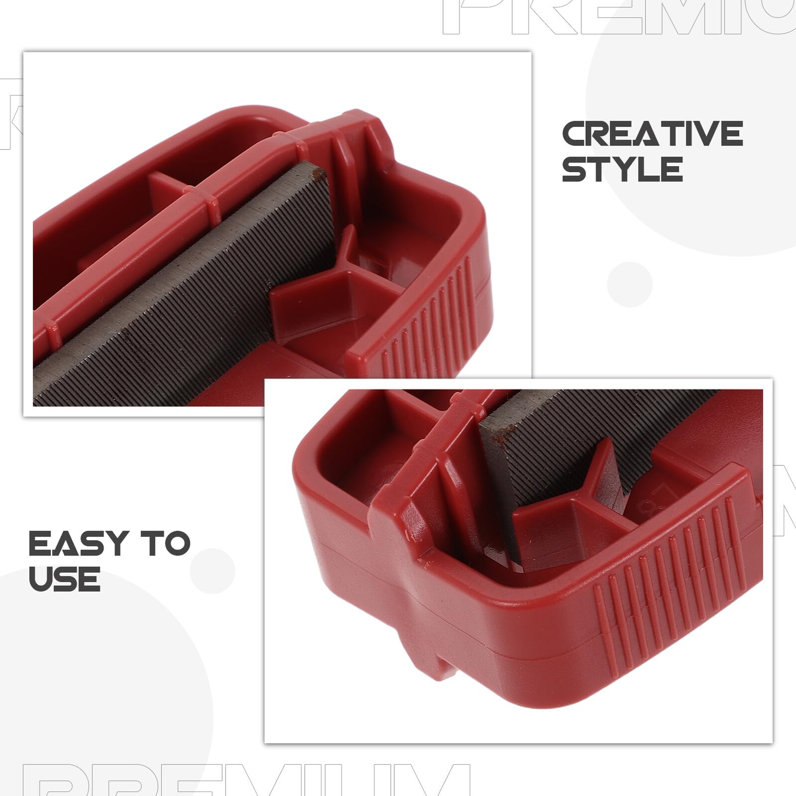 VANZACK Ajustador de Ángulo Lateral para Esquí y Snowboard Regla de Medición Precisa en Color Rojo Herramienta para Afilar Cantos Control de Bisel para Deportes de Invierno Accesorio