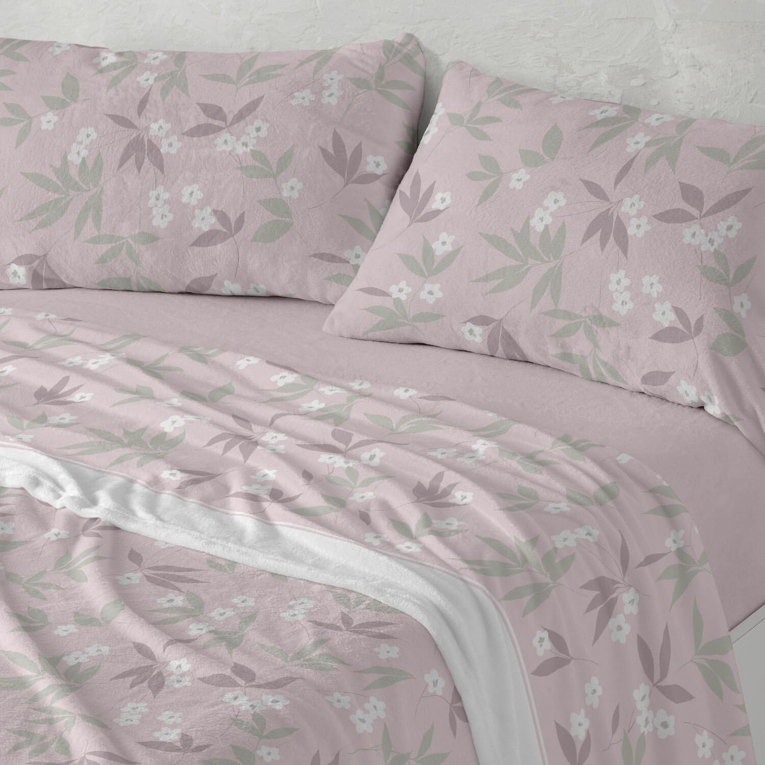 Burrito Blanco | Sábanas de Coralina, 985 Rosa | Cama de 90 cm | (+ Medidas Disponibles) | Sábanas de Invierno | Diseño 985 | Color Rosa