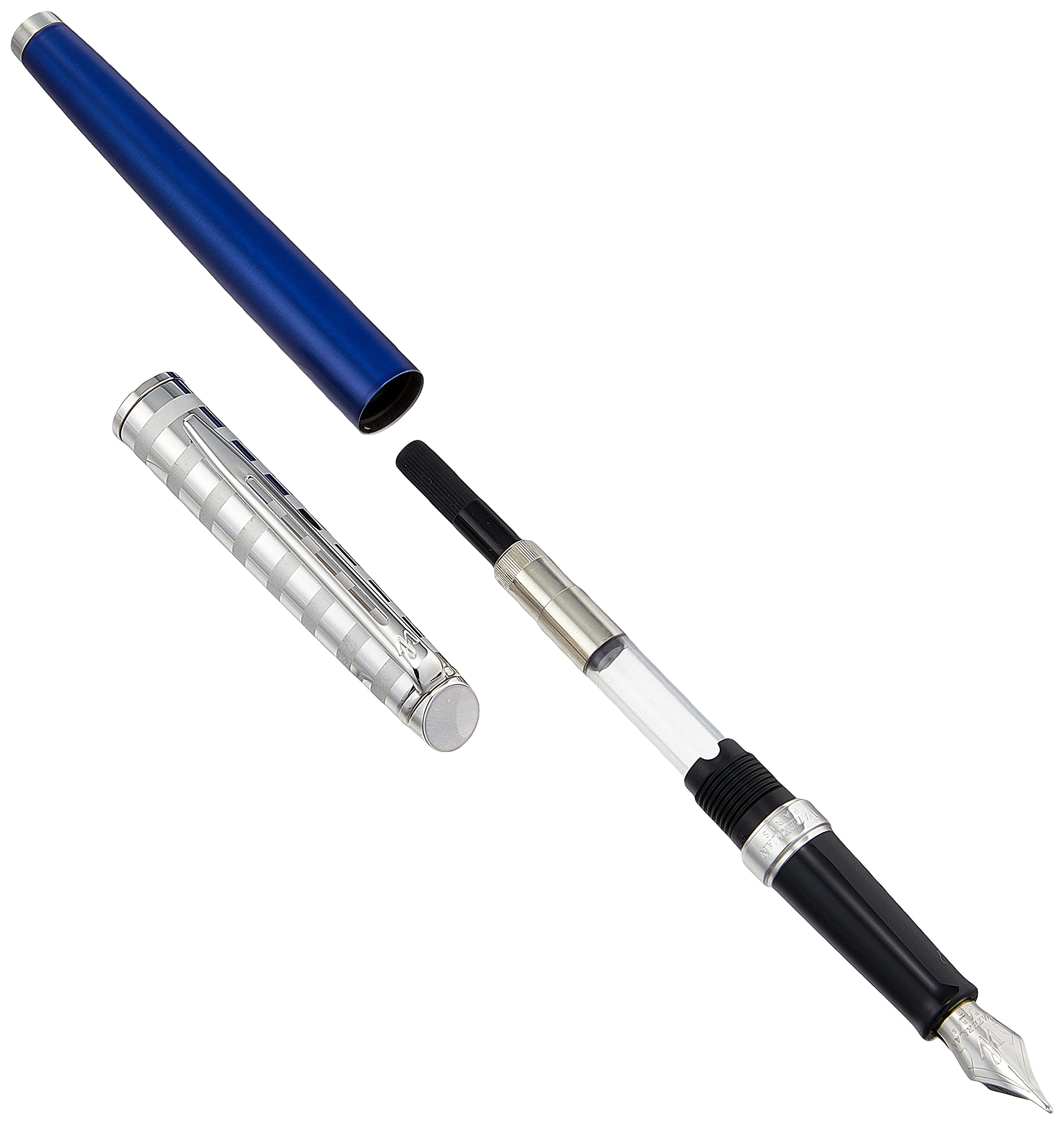 Waterman メトロポリタン デラックス 万年筆 F ストライプブルー Amazon | WATERMAN ウォーターマン 公式 万年筆 F 細字