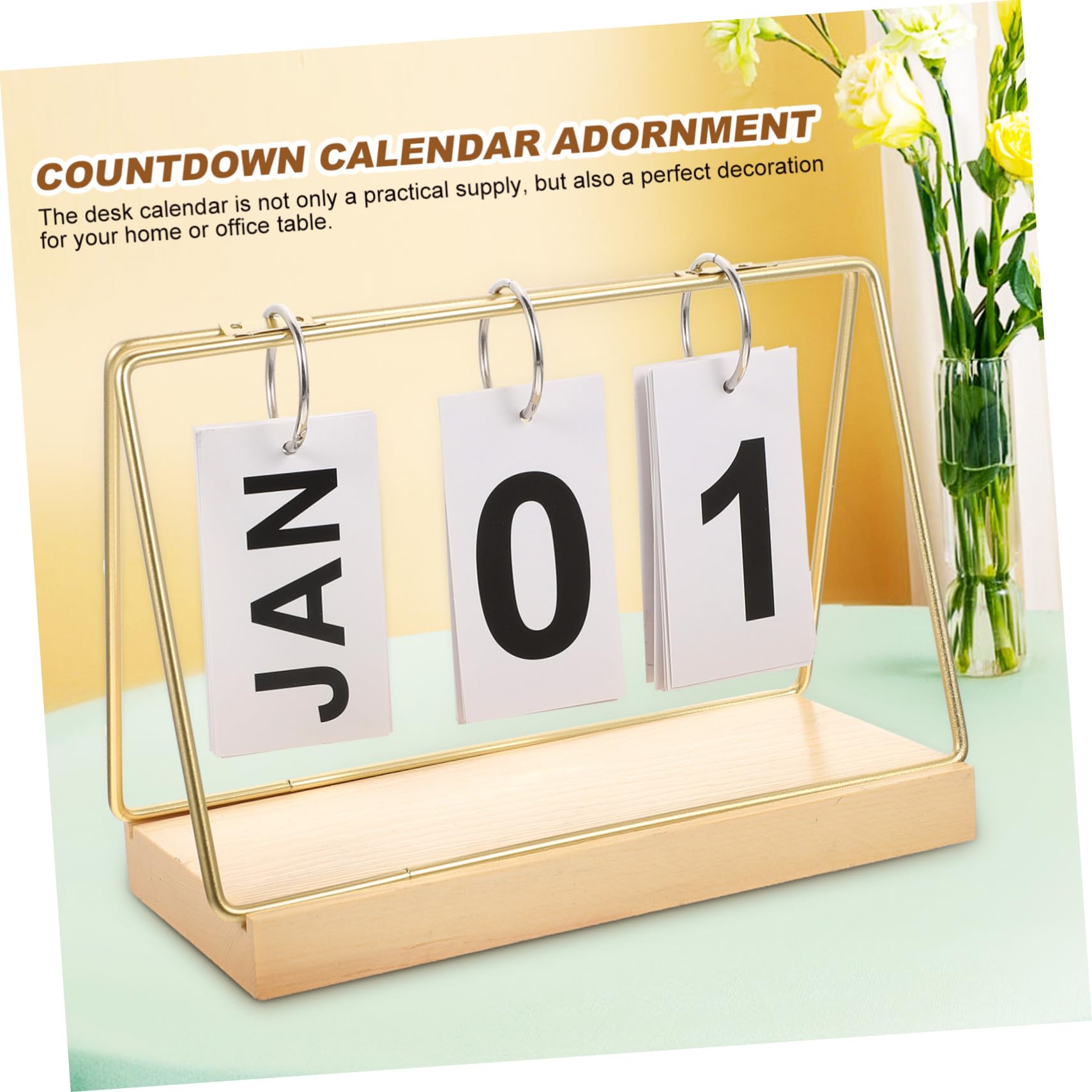 Lurrose 3stücke Holz Block Kalender Für Schreibtisch Dekorative Tischkalender Für Büro Und Zuhause Vielseitiger Countdown Kalender Für Besondere Anlässe Zeitlose Holzdekoration Im