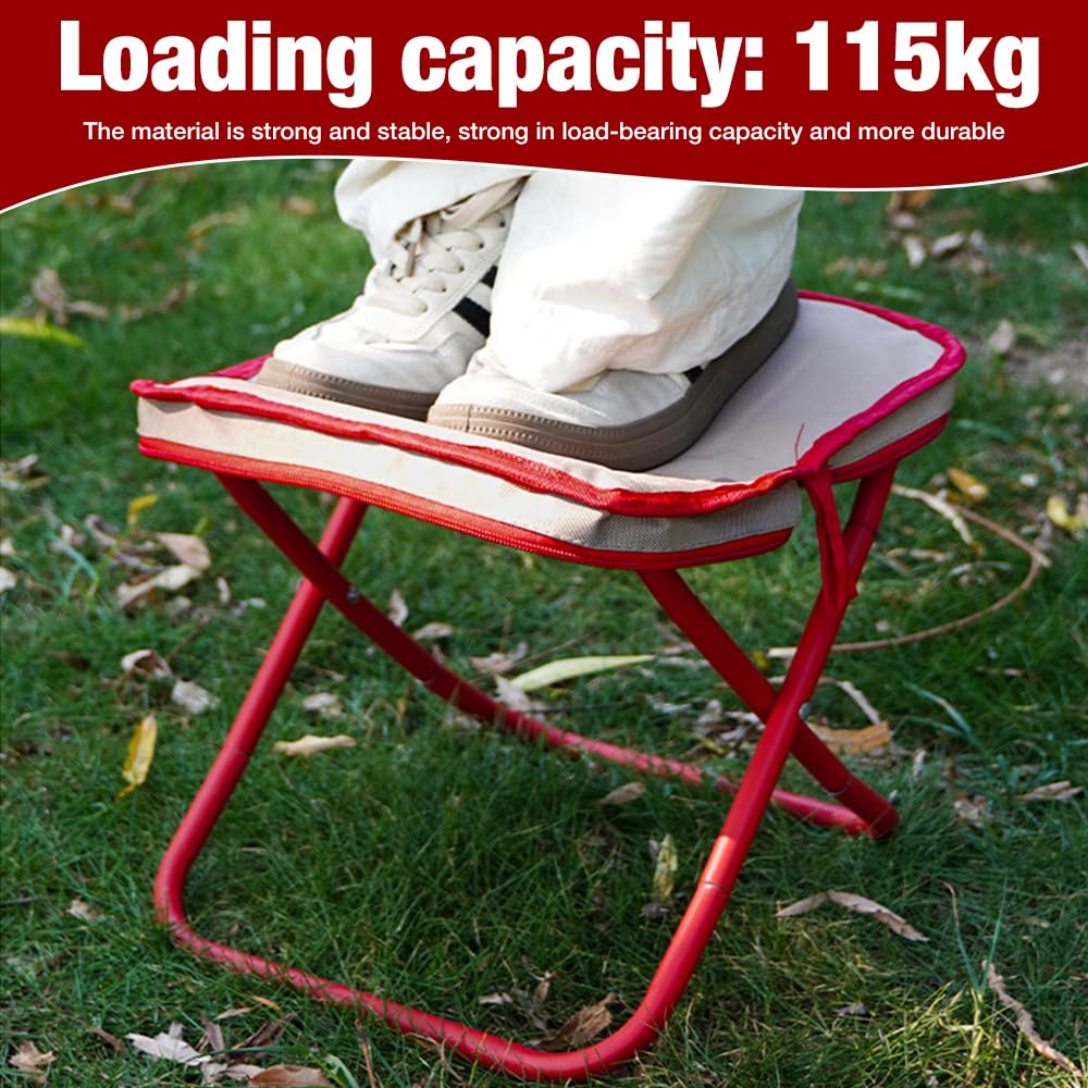 Klapphocker Für Camping & Garten - Leicht, Faltbar & Bis 120 Kg Belastbar