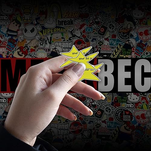 Miniatura 7 de Your Did It Star Meme Sticker Divertido Meme Star Hydroflask Pegatinas Motivación Positiva Die-Cut Impermeable Adhesivo de vinilo para botella de