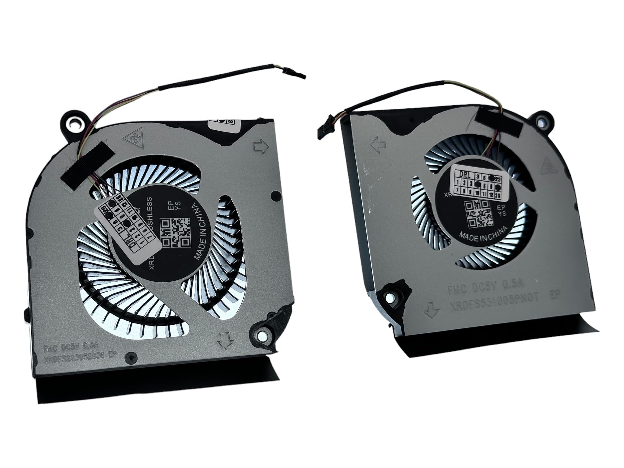 Ventola di Raffreddamento SET CPU + GPU per Acer Nitro 5 AN515-45, AN515-55, AN515-56, AN515-57, AN517-41, AN517-52, AN517-53; NP: DFS5K223052836, NS85C51-20H13, NS85C51-20H15