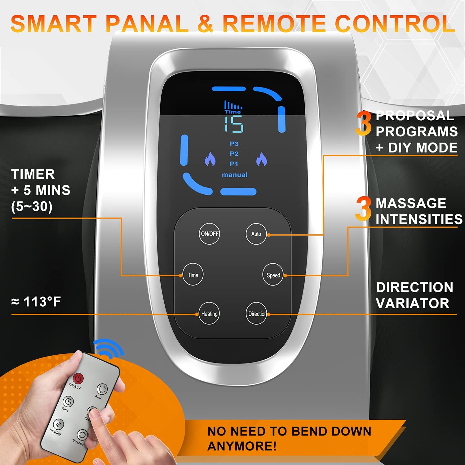 TISSCARE Shiatsu Foot Massager Machine w/ Remote & Heat for Plantar Fasciitis & Neuropathy, Deep Kneading Calf Massage, Leg Massager, Promote Blood Circulation & Pain Relief & Better Sleep : Health & Household