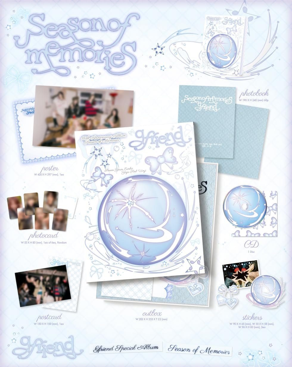GFRIEND - Special Album Season Of Memories 2p Set (1Photobook+1Glass bead) +DHL Shipping