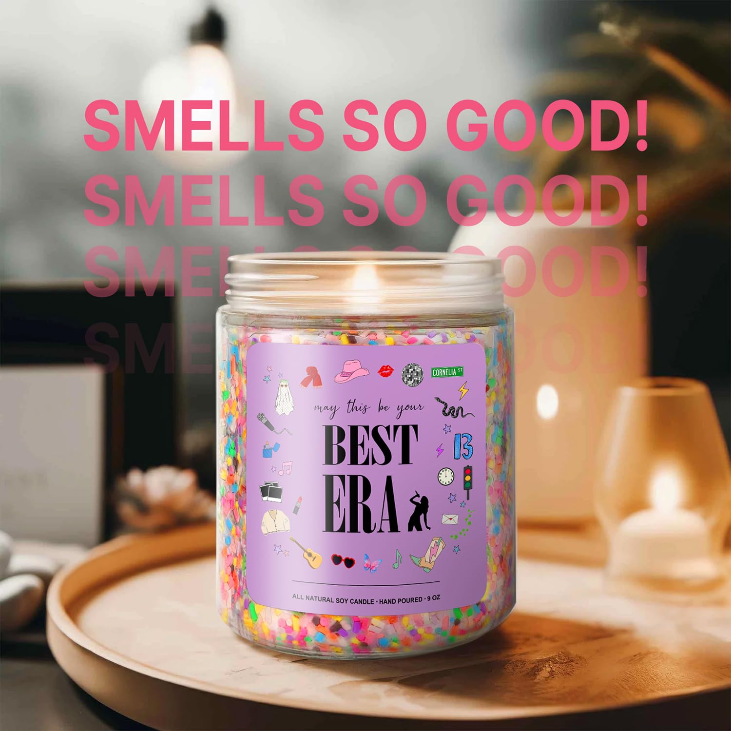 Taylor Birthday Candles, Taylor Gifts Merch Ideas, Cute Candle Gift for Women, Christmas Stocking Stuffers Gift for Girls Boys (Best Era)