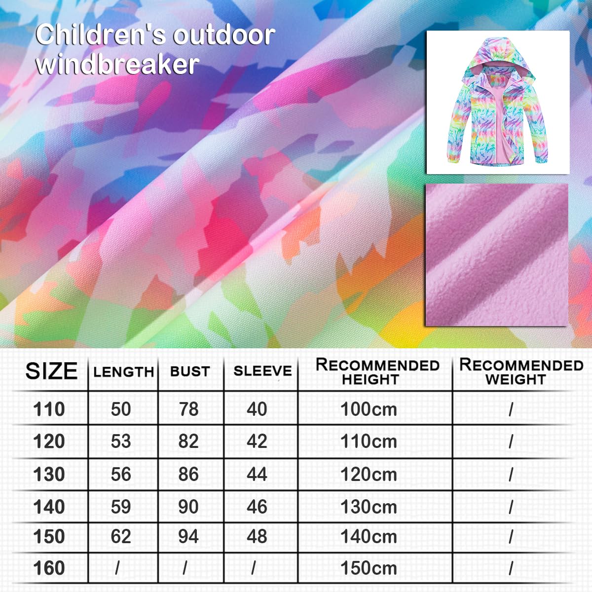 linboo Chaqueta softshell para niña, chaqueta de entretiempo con capucha, forro polar, cortavientos, transpirable, impermeable, chaqueta para exteriores para niños