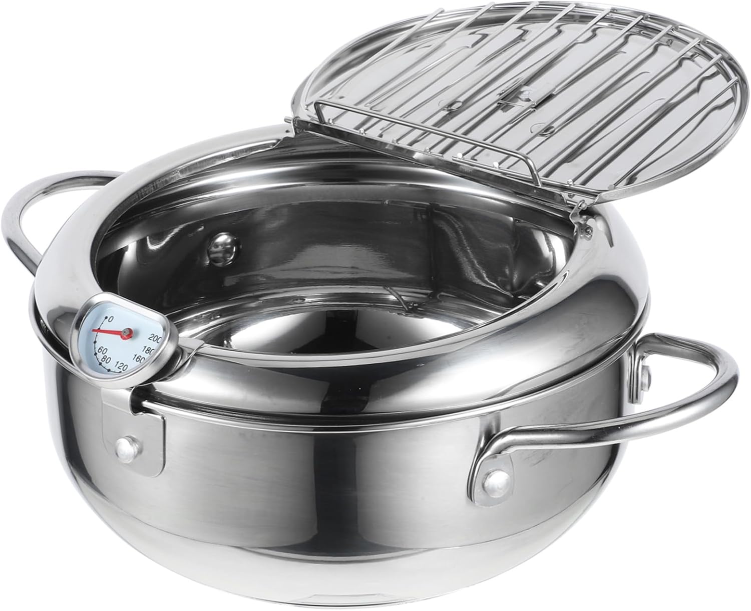 Japanese Style Deep Fryer Pan Nonstick Frying Pan Lid Electric Skillet Nonstick Small Tempura