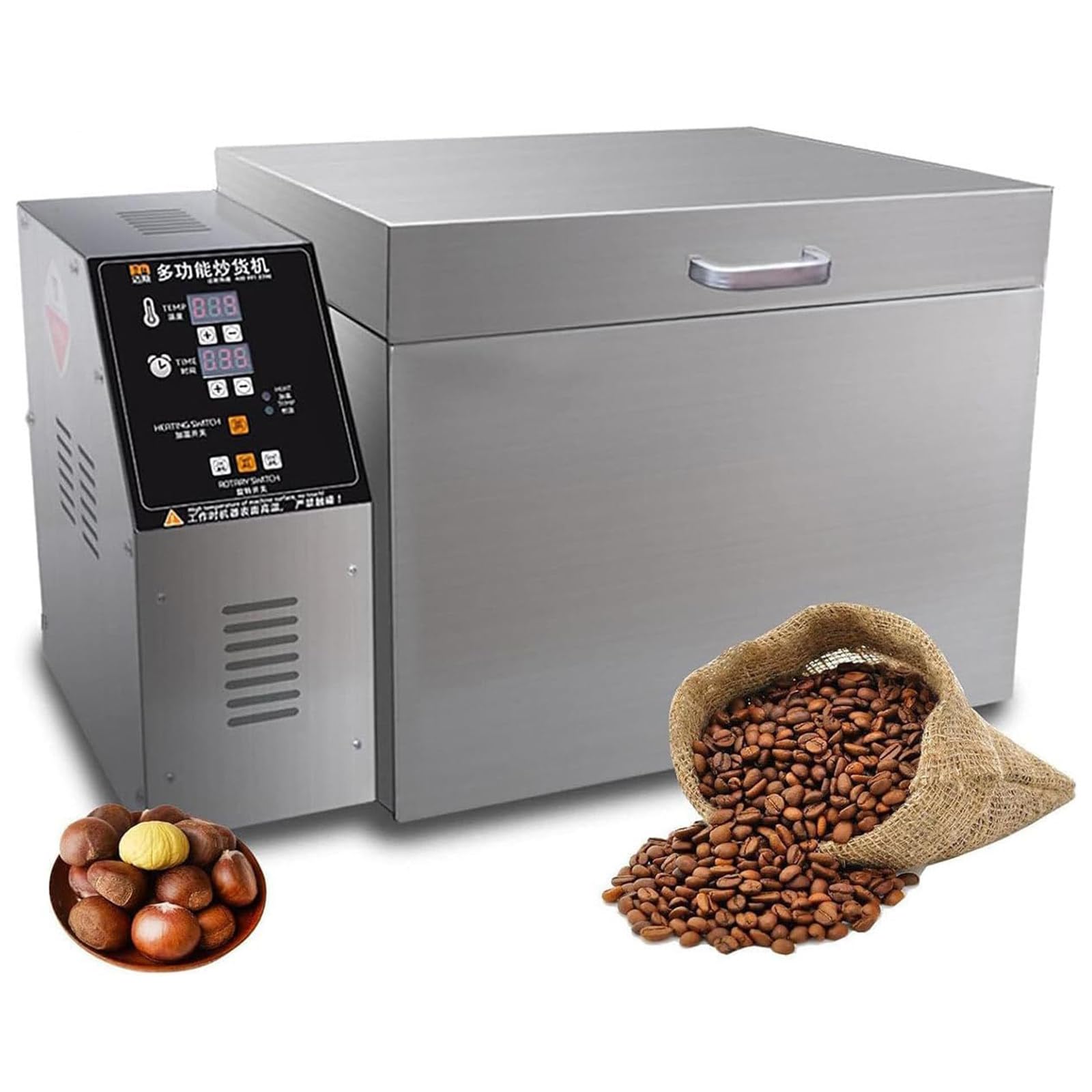 AYCDL Electric Coffee Roaster Machine for Home Use, Even Heating Roaster for Beans, Peanuts, Seeds, Nuts, 2000g Capacity,4000g