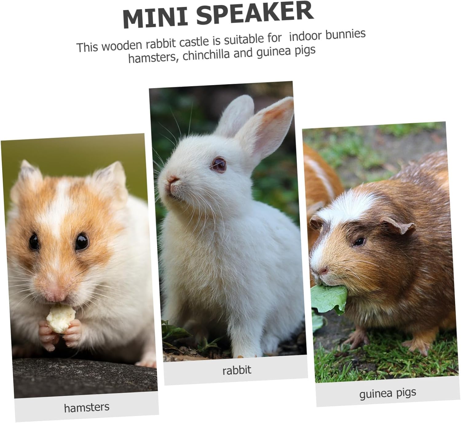 SUPVOX Rabbit Nesting Box Indoor Bunny House Removable Enclosure Safety Corners Hideout for Chinchilla