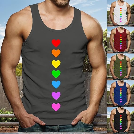 Chemisette Homme Manche Courte Gay Pride Month Couleur Néon Chemise Homme Manches Courtes LGBT Arc-en-Ciel Rayée Tunique LGBTQ Chemise Hawaienne Colorée Haut Sport Décontracté Ete Tee Shirt T Shirt