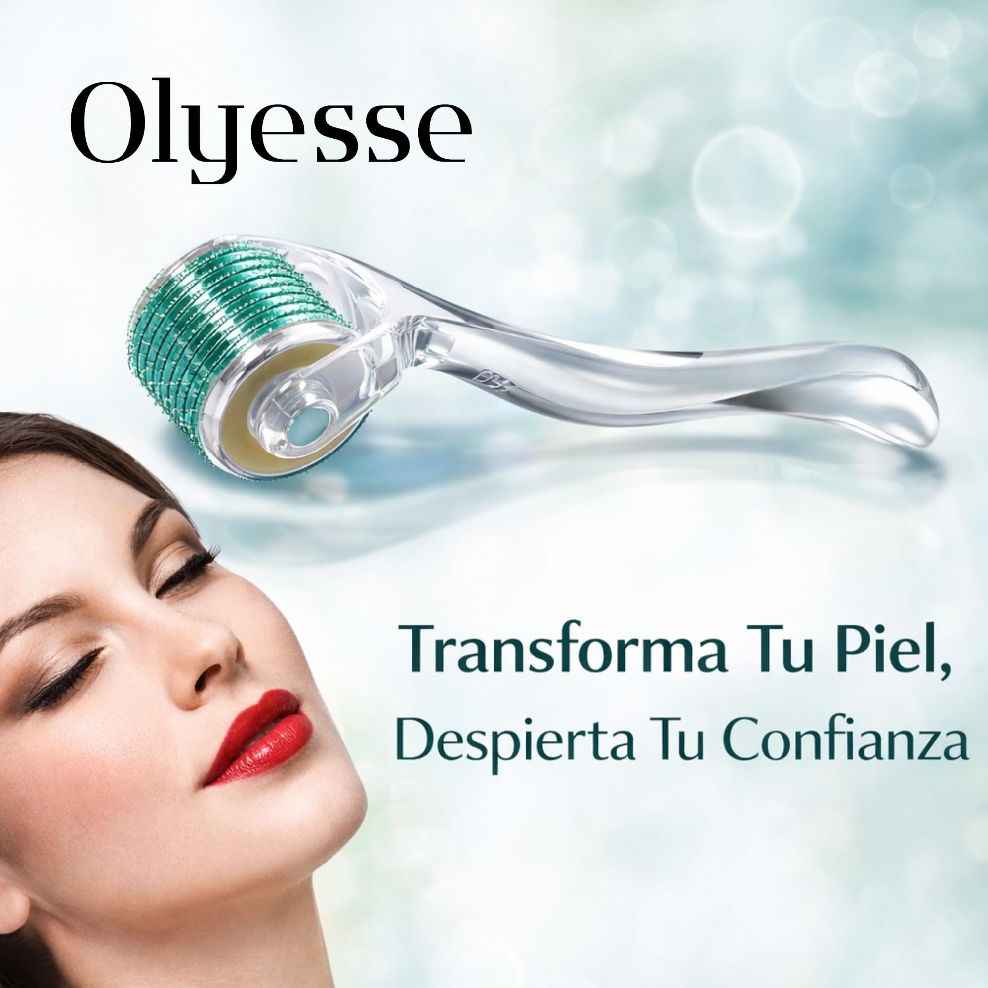 Dermaroller 0.5 mm con 540 Microagujas de Titanio – Derma Roller Facial Microneedling – Rodillo para Barba y Rostro – Alternativa Dermapen Facial