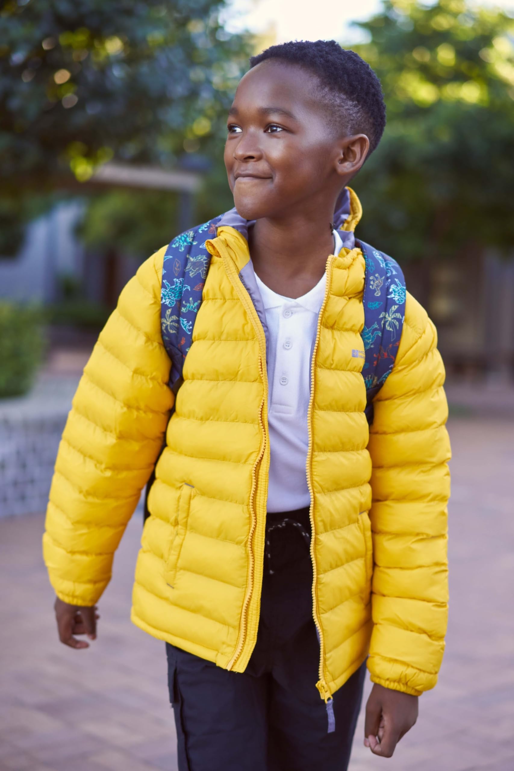 Mountain Warehouse Seasons Manteau Imperméable pour Fille Et Garçon - Doudoune Rembourrée, Légère À Capuche Enfant, Veste Matelassée - Printemps été, école, Voyage