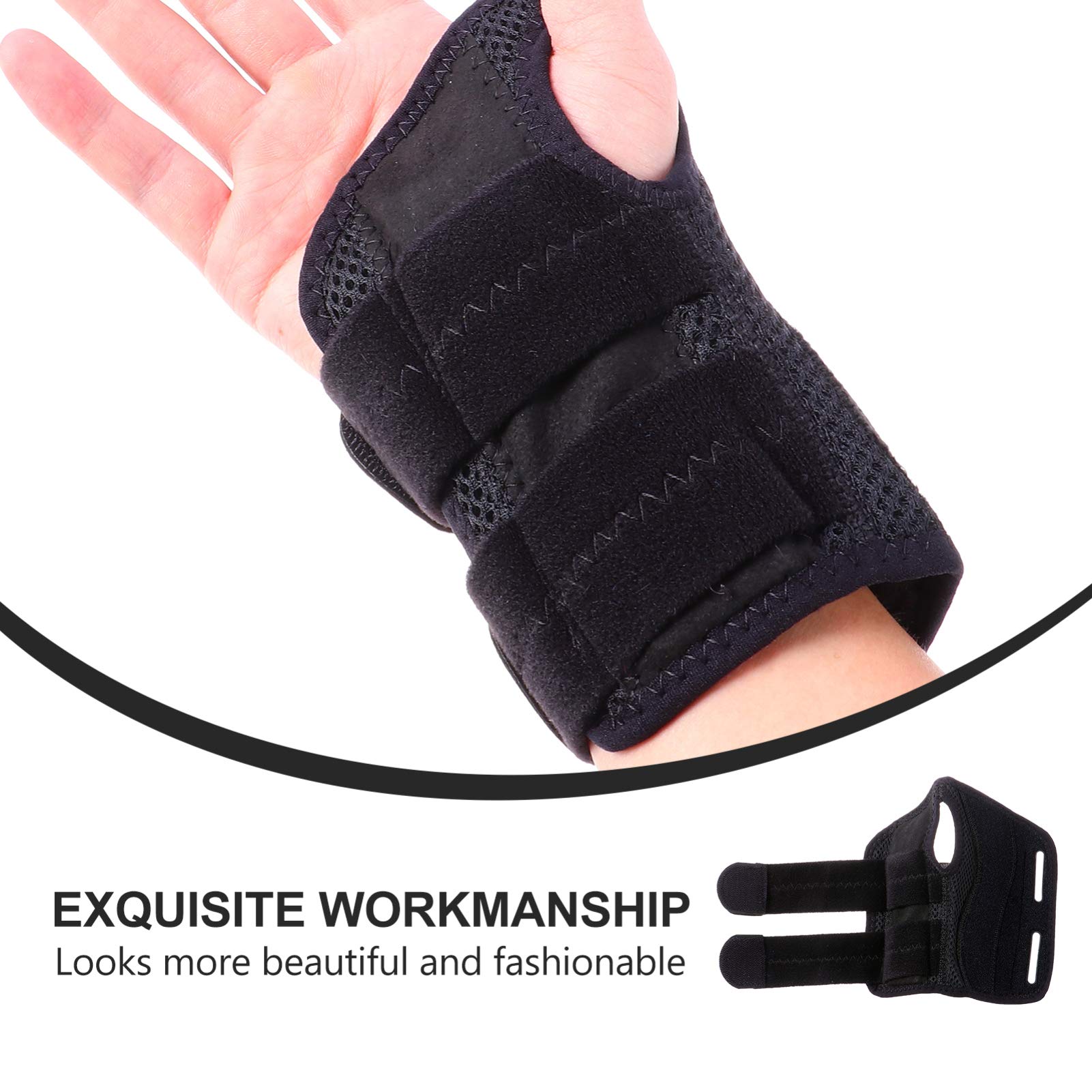 FOMIYES Wrist Support Carpal Tunnel Wrist Support Plastic Steel Wrist Guard Fit for Gamers Office Workers