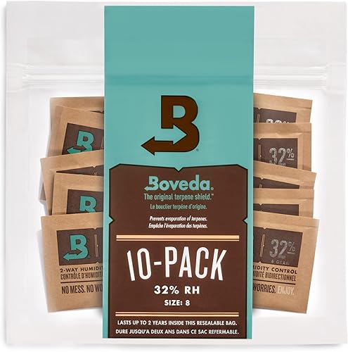 Miniatura 17 de Boveda 62% RH Tamaño 8-10 Paquete Control de Humedad de Dos Vías - para Almacenar 1 oz - Absorbente de Humedad para Pequeños Contenedores de