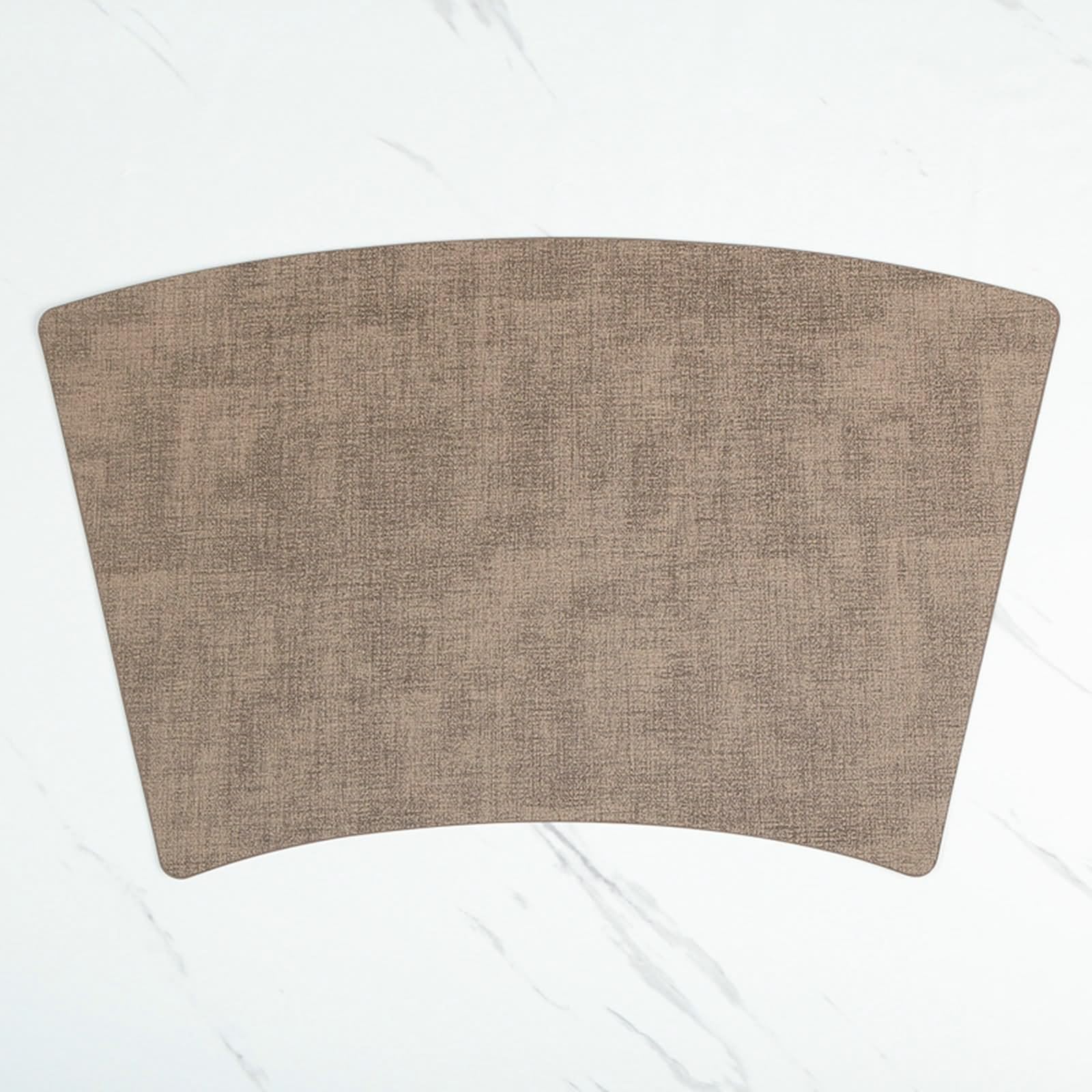 Platzset Braun 4er Set, Platzsets Herbstlich 51x30cm Sektor Vollfarbig Leder für Küche Restaurant Speisetisch