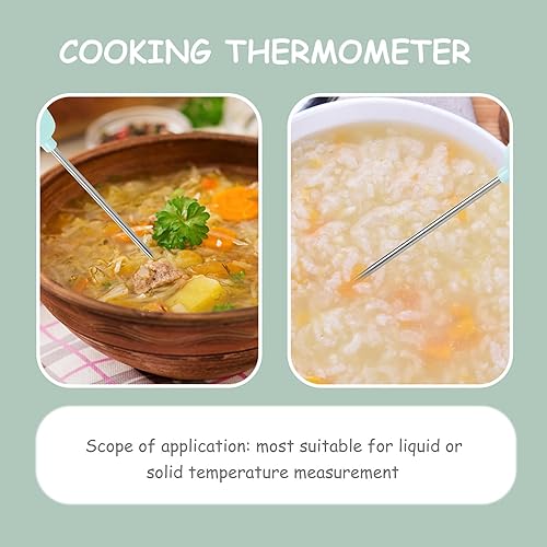 Miniatura 6 de Electronic Cooking Thermometer for Frying Instant Read Electronic Probe with Green Display Range Auto-Off Food-Safe Design for Kitchen