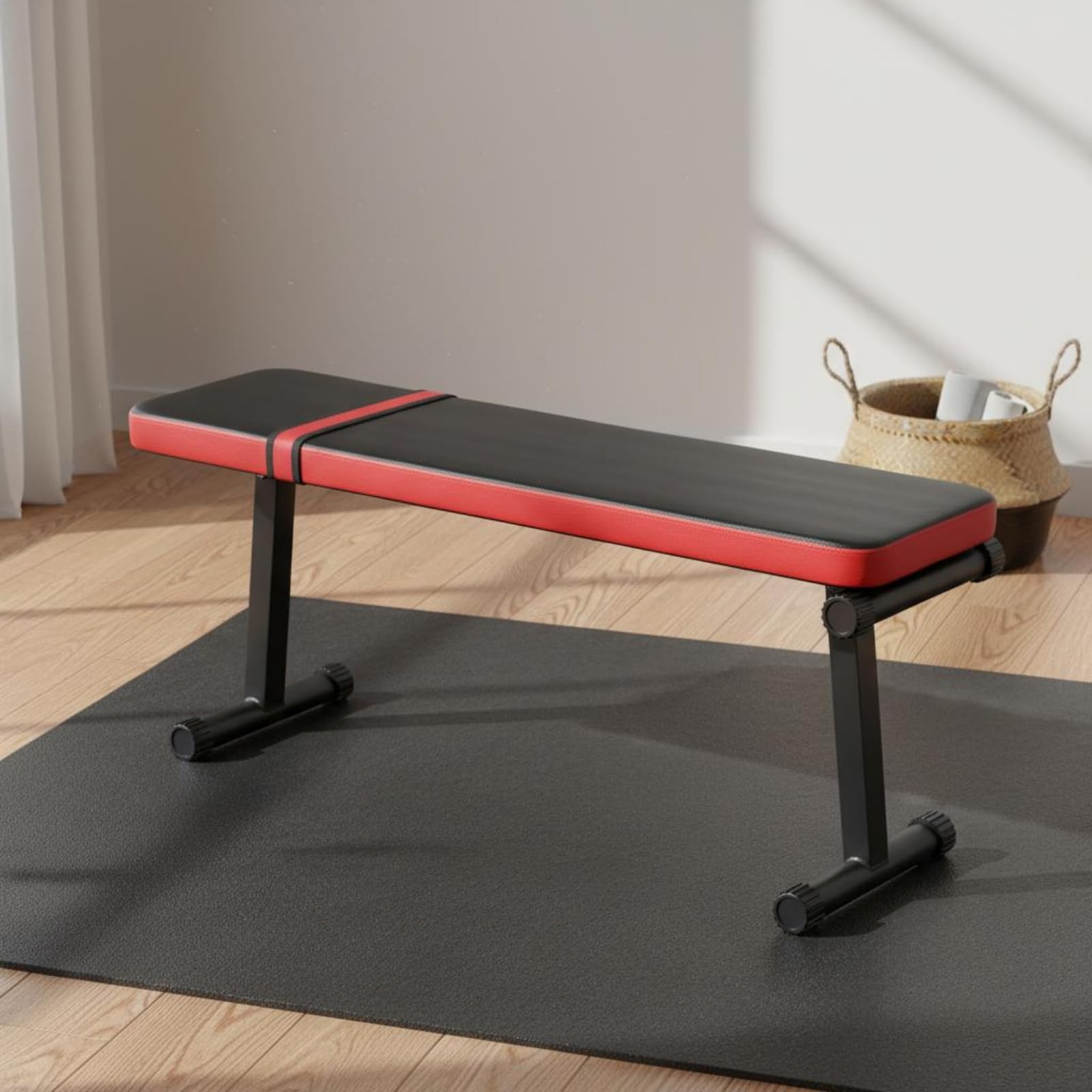 Banco de Pesas Ajustable Banco de Entrenamiento Banco Plegable Banco de Gimnasio con Diseño Plegable Que del Área de Ejercicio y Soporte Confiable