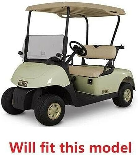 Vista 88 de Huskey - 2 fundas de asiento delantero para carrito de golf EZGO Medalist/TXT 94-13, costuras de diamante negro y azul de dos tonos con ribete azul