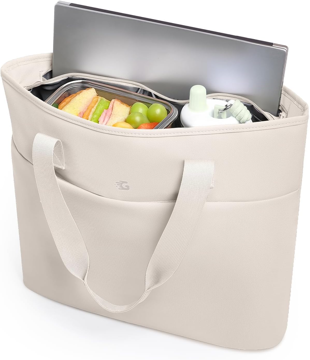 2-in-1 Cooler Bags Insulated for Women, Insulated Tote with 15.6‘’Laptop Compartmen for Work, Nurse, Outdoor