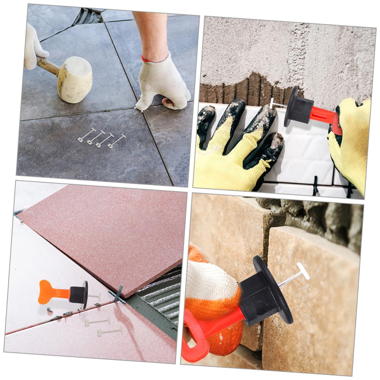 OSALADI 600pièces Entretoises De Carrelage Acier Aiguilles De Nivellement Réutilisables Pour De Carrelage Céramique Outils De Nivellement Pour Sols Et