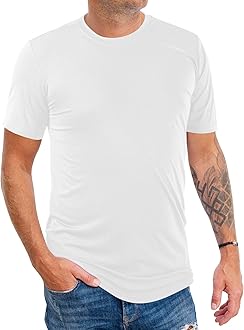 2&5 Pack Men's Sports T Shirts,Crew Neck Breathable Quick-Dry Short Sleeve, Lightweight Gym Tee for Athletic Running Casual