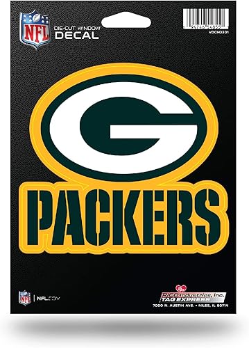 Vista 21 de Rico Industries NFL - Calcomanía troquelada mediana