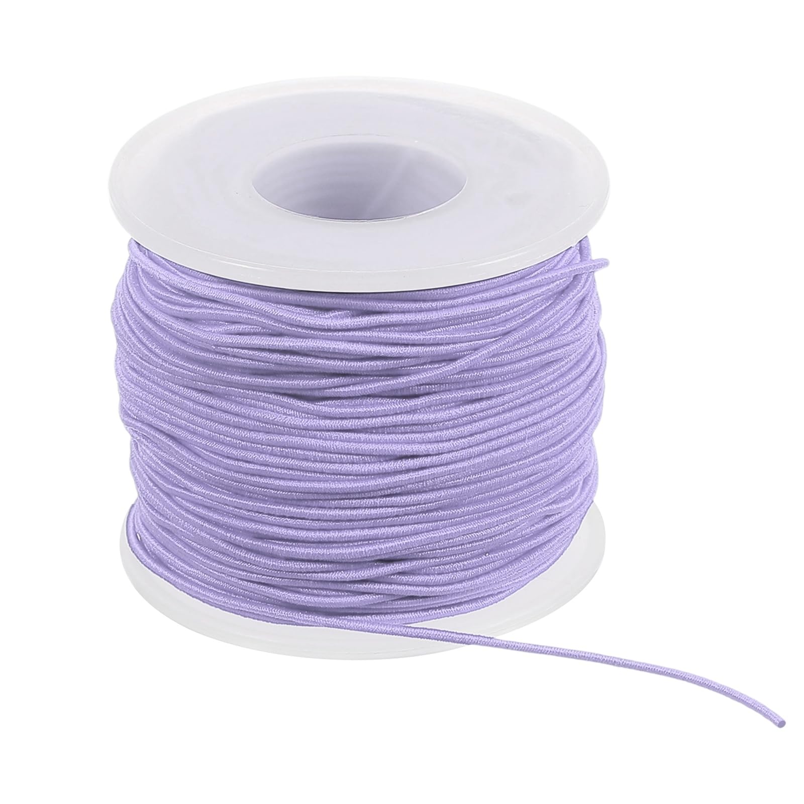PATIKIL Elastic String for Bracelet 164 Ft/50 Meter Length 1 mm Dia, 1 Roll Sturdy Stretchy String Cord for Jewelry Making Necklace Beading Craft DIY, Light Purple