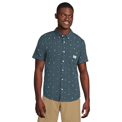 RVCA Exotica Seersucker Short Sleeve Men