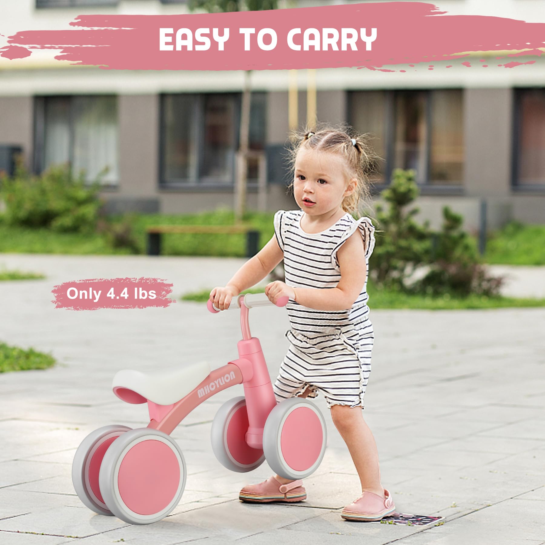Itslife Loopfiets vanaf 1,5 - 4 jaar, loopfiets vanaf 18 maanden, baby, ultralicht kinderloopfiets, verstelbare zitting en stuurwiel, balansfiets zonder pedaal, cadeau voor jongens en meisjes, blauw