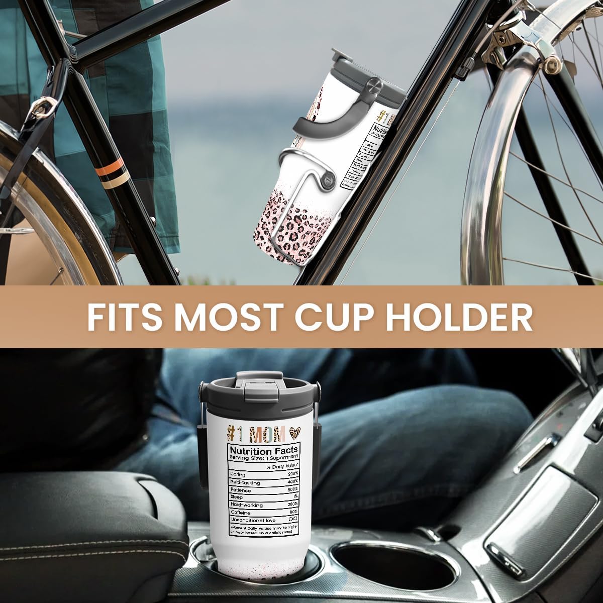 Mom Tumbler 30oz, Best Mom Ever Tumbler Stainless Steel Insulated Coffee Travel Mug with Handle & Flip Straw Lid, Gifts for Mommy, Presents for Mom for Christmas Birthday Mothers Day Valentines - Image 6