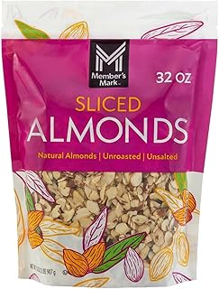 Member's Mark Natural Sliced California Almonds (32 Ounce)