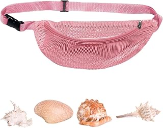 Seashell Bag, Adjustable Shell Collecting Bag for Kids, Beach Toy Bag for Picking Up Shells, Seashell Bag for Hiking, Picnics, Concerts, Travel, Beach, Festivals and Events Yundong