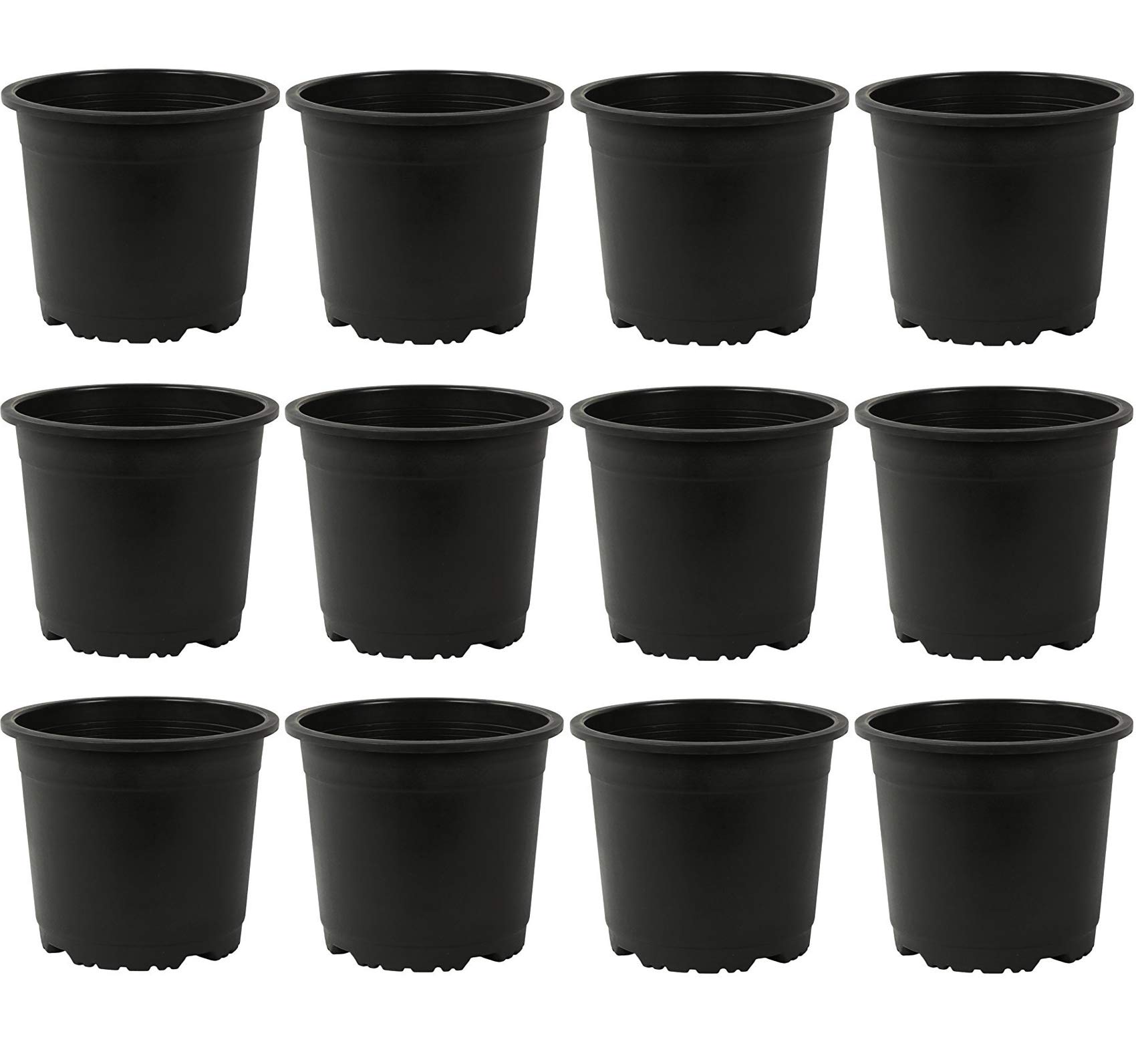 CAPPL 8 Inch Round Plastic Pots (Black, 12) (B08FWRRS48) Amazon Price History, Amazon Price Tracker