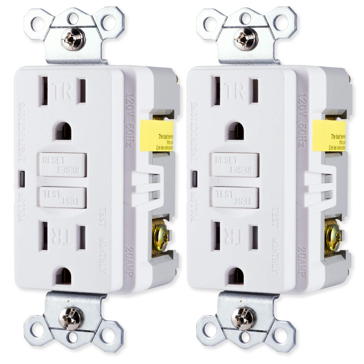 GE 15A GFCI Receptacle, Tamper Resistant, UL Listed