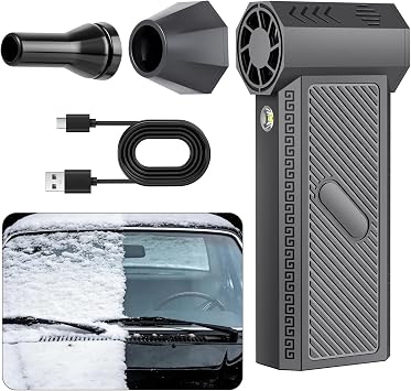 Snow Master Pro,Snow Master Pro LED Turbo Blower,Mini Turbo Snow Blower,3 Gear Adjustable Super Power Turbo Breeze Electric Blow Light Black