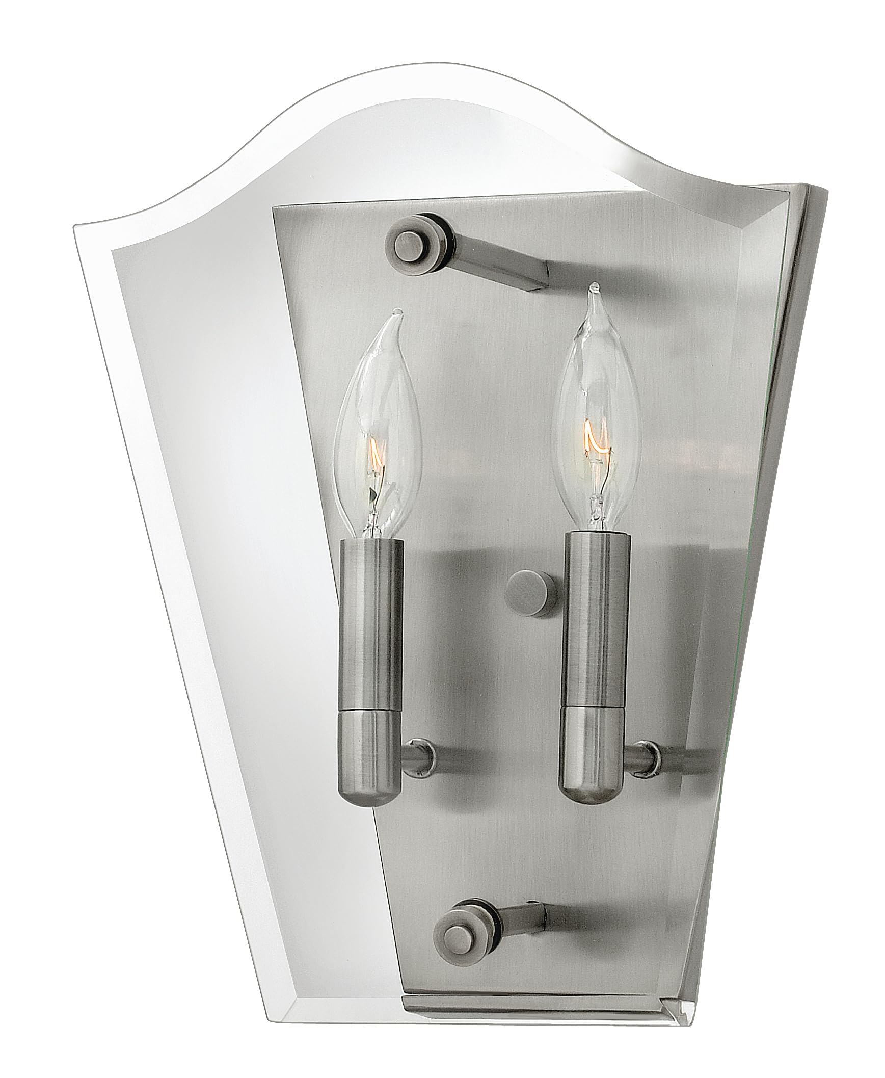Elstead Lighting Wingate 2 Light Wall LightPolished Antique Nickel from B&Q