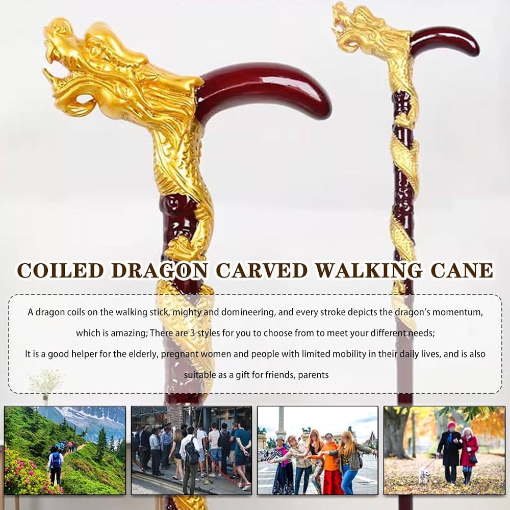 Amazon.co.jp: ステッキ おしゃれ 男性 パンロン彫刻入り滑り