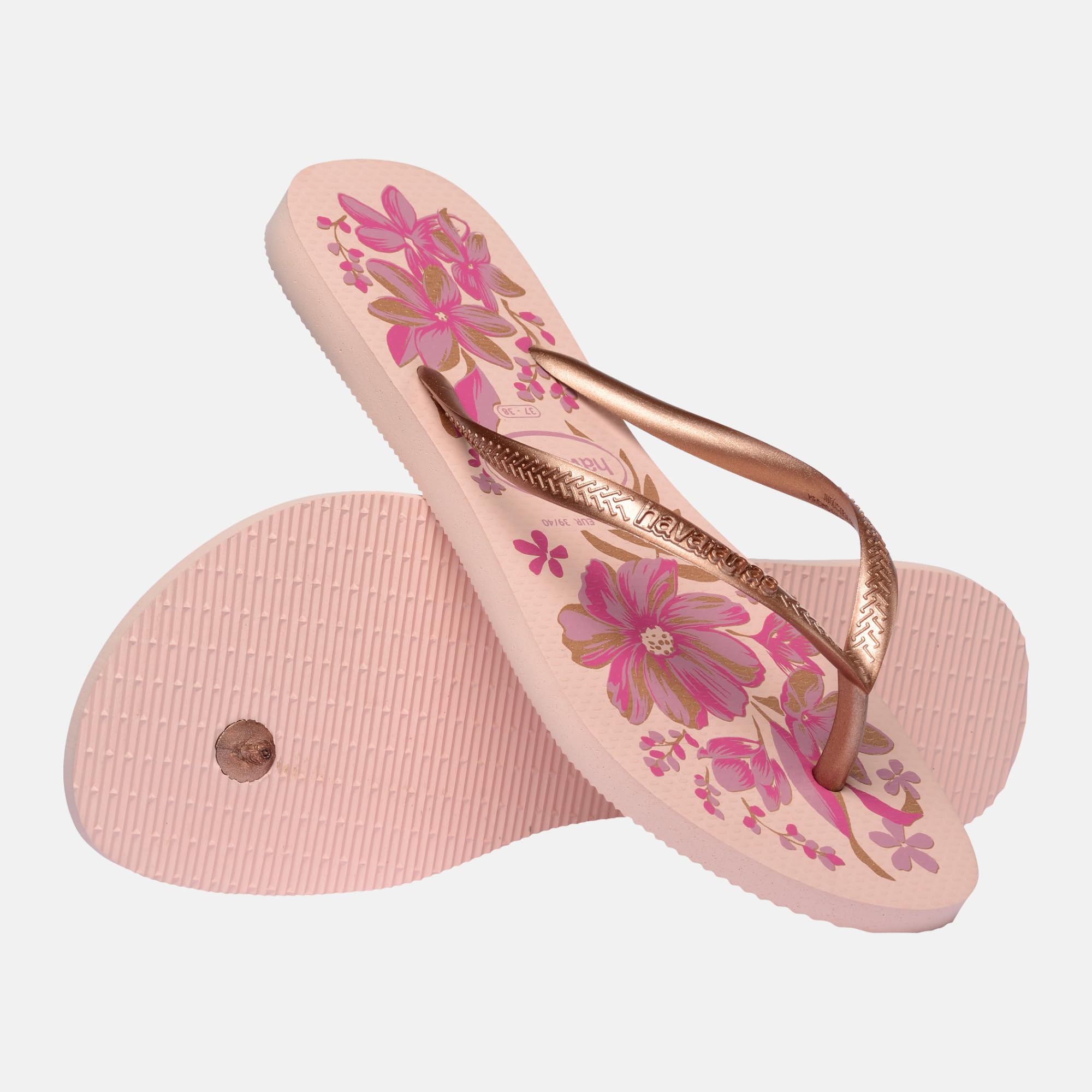 Havaianas Slim Organic FlipFlop Mujer Pink/Gold 39 EU