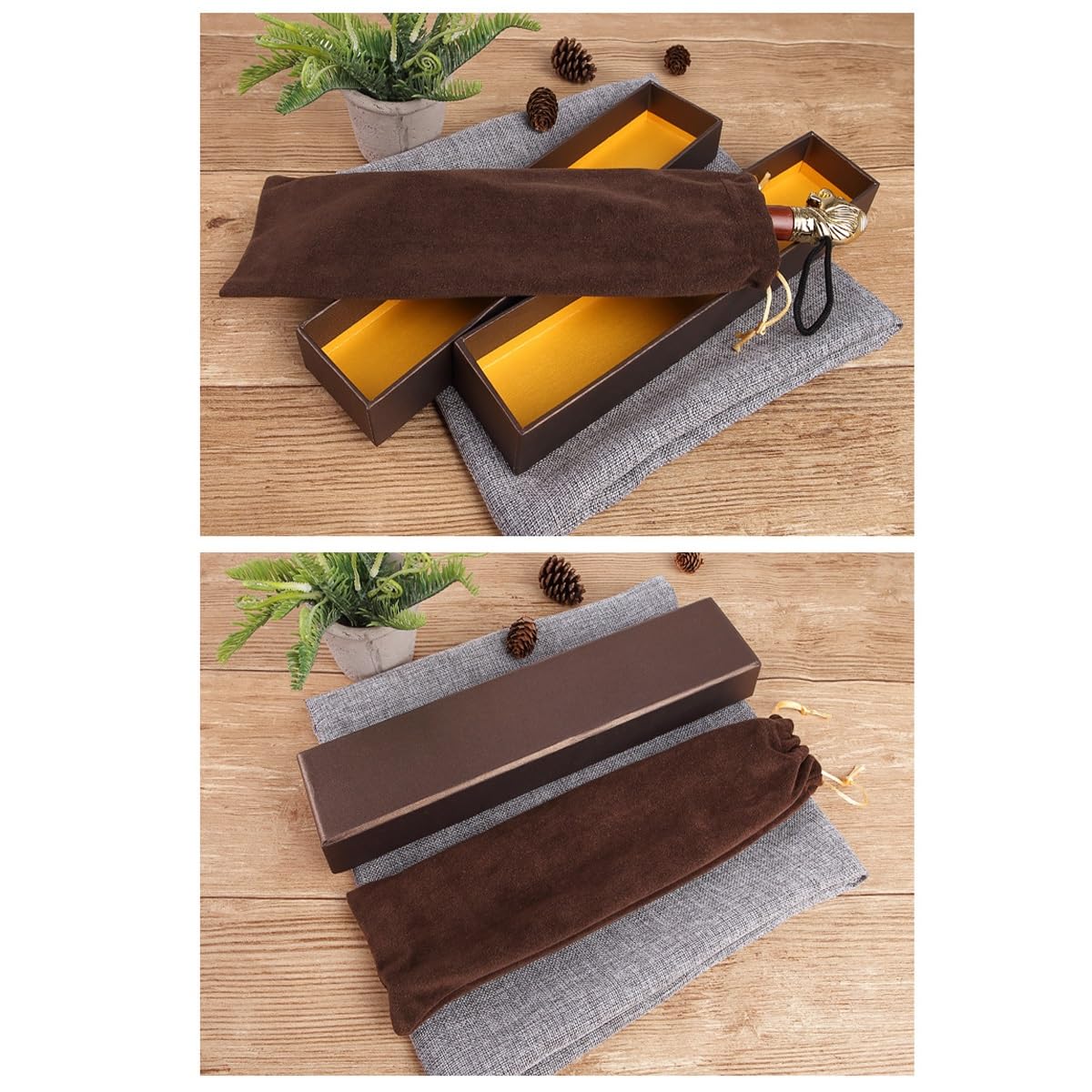 Calzador de acero aleado León Dorado – Sin necesidad de agacharse,diseño de cabeza de león elegante y estiloso,bordes suaves,set en caja de regalo con mango largo para personas mayores(Black,22.8in)